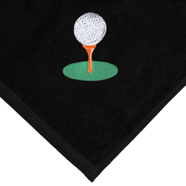 Orange Tee EMB Platinum Collection Golf Towel Thumbnail