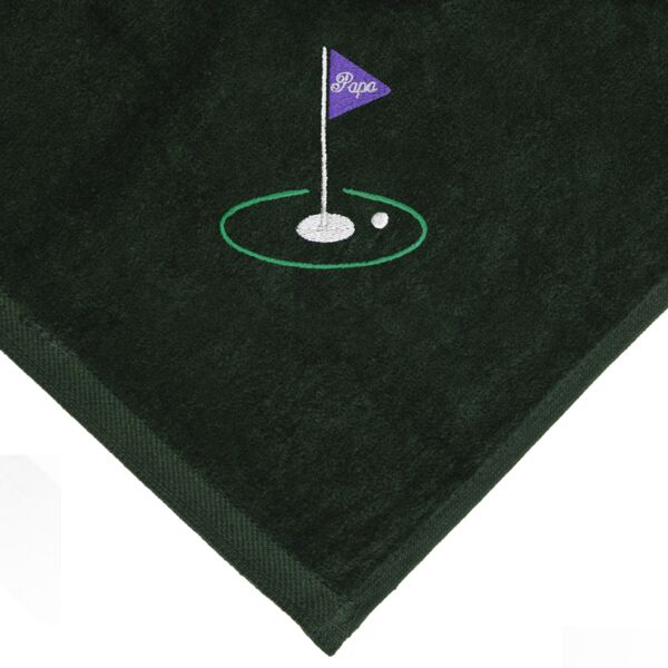 Purple Flag Papa EMB Platinum Collection Golf Towel Thumbnail