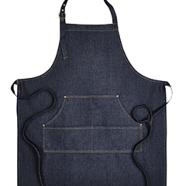 Unisex Jeans Stitch Denim Bib Apron Embroidery Thumbnail
